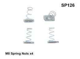 M8 Spring Nuts x4